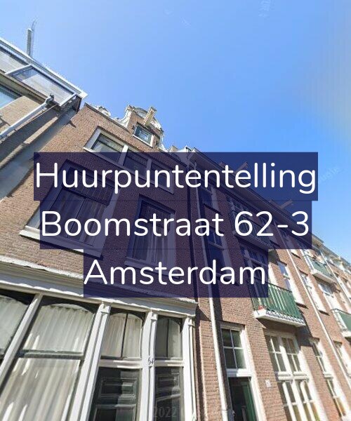 Foto gevel Huurpuntentelling voor Boomstraat 62-3, Amsterdam
