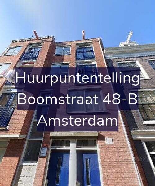 Foto gevel Huurpuntentelling voor Boomstraat 48-B, Amsterdam