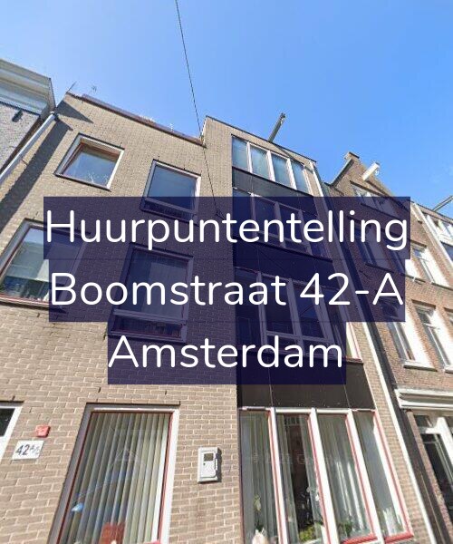 Foto gevel Huurpuntentelling voor Boomstraat 42-A, Amsterdam