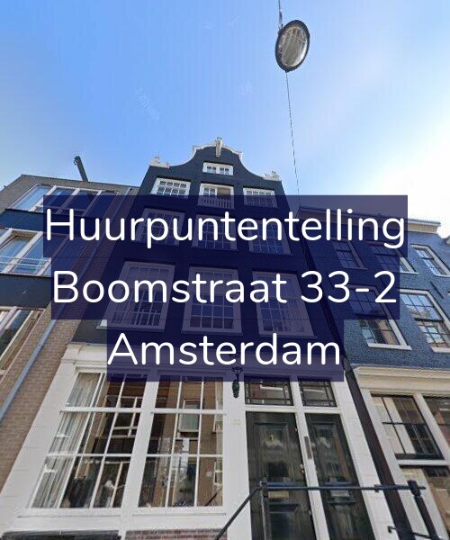 Foto gevel Huurpuntentelling voor Boomstraat 33-2, Amsterdam