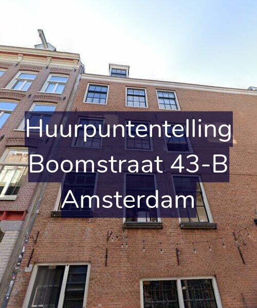 Foto gevel Huurpuntentelling voor Boomstraat 43-B, Amsterdam