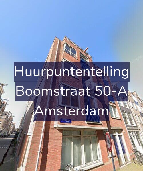 Foto gevel Huurpuntentelling voor Boomstraat 50-A, Amsterdam