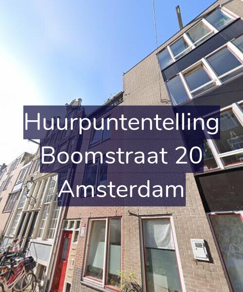 Foto gevel Huurpuntentelling voor Boomstraat 20, Amsterdam
