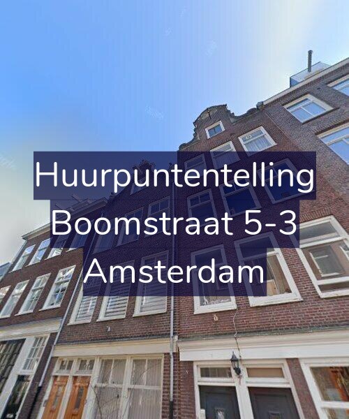 Foto gevel Huurpuntentelling voor Boomstraat 5-3, Amsterdam
