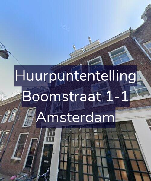 Foto gevel Huurpuntentelling voor Boomstraat 1-1, Amsterdam