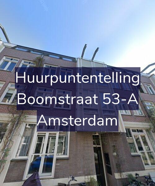 Foto gevel Huurpuntentelling voor Boomstraat 53-A, Amsterdam