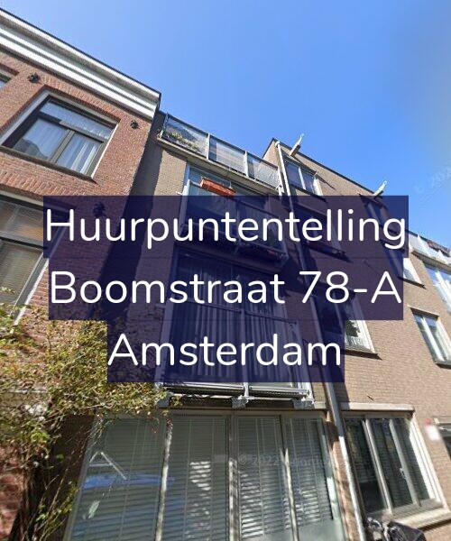 Foto gevel Huurpuntentelling voor Boomstraat 78-A, Amsterdam