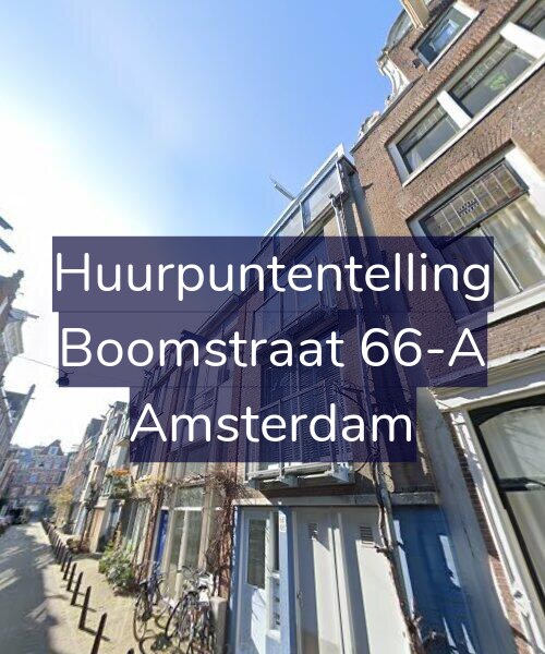 Foto gevel Huurpuntentelling voor Boomstraat 66-A, Amsterdam