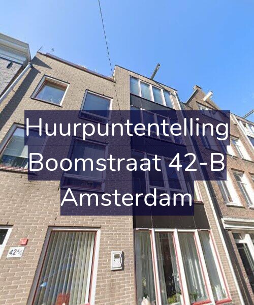 Foto gevel Huurpuntentelling voor Boomstraat 42-B, Amsterdam