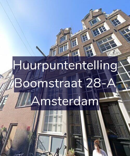 Foto gevel Huurpuntentelling voor Boomstraat 28-A, Amsterdam
