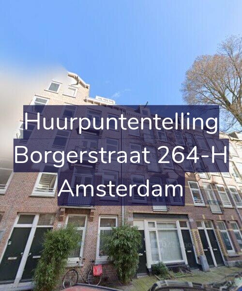 Foto gevel Huurpuntentelling voor Borgerstraat 264-H, Amsterdam