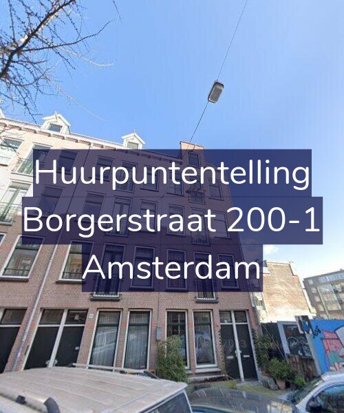 Foto gevel Huurpuntentelling voor Borgerstraat 200-1, Amsterdam