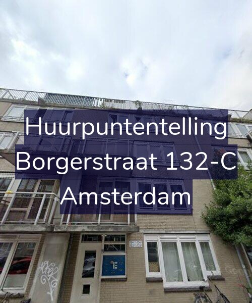 Foto gevel Huurpuntentelling voor Borgerstraat 132-C, Amsterdam