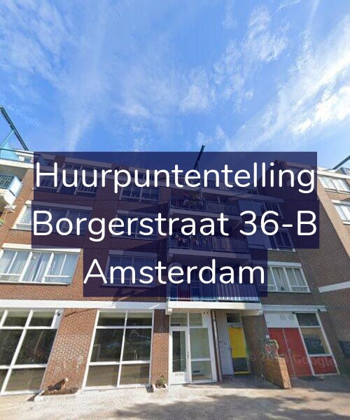 Foto gevel Huurpuntentelling voor Borgerstraat 36-B, Amsterdam