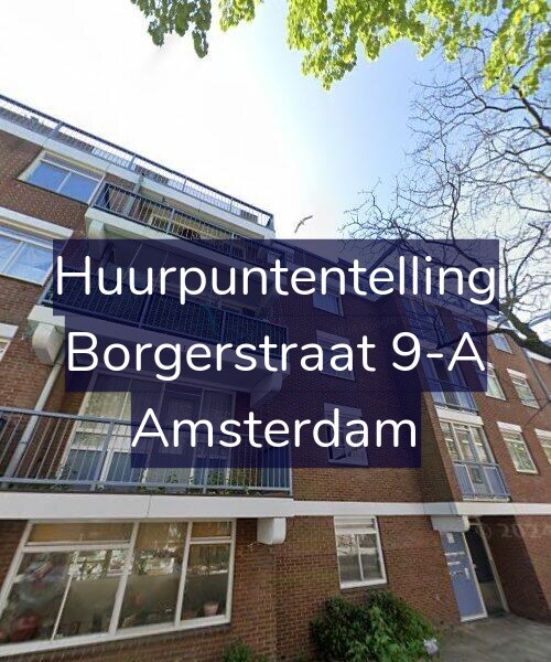 Foto gevel Huurpuntentelling voor Borgerstraat 9-A, Amsterdam