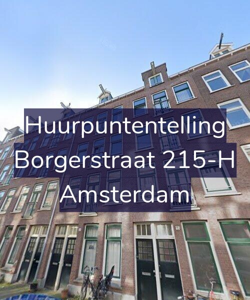 Foto gevel Huurpuntentelling voor Borgerstraat 215-H, Amsterdam