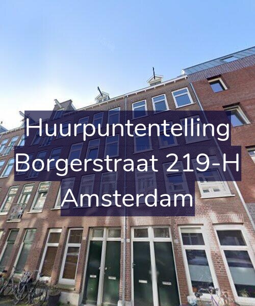 Foto gevel Huurpuntentelling voor Borgerstraat 219-H, Amsterdam