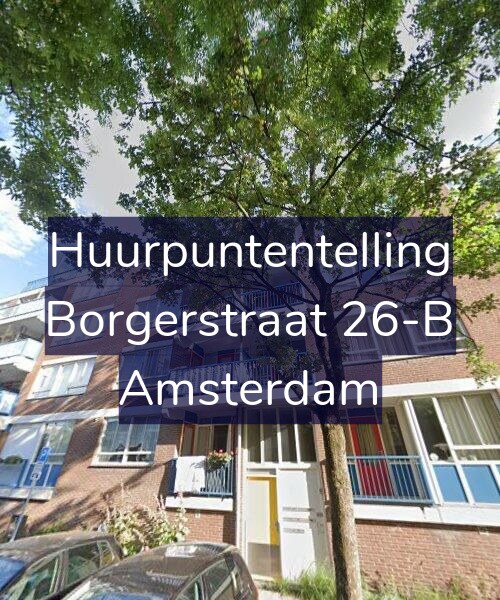 Foto gevel Huurpuntentelling voor Borgerstraat 26-B, Amsterdam
