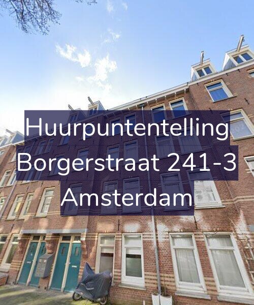 Foto gevel Huurpuntentelling voor Borgerstraat 241-3, Amsterdam