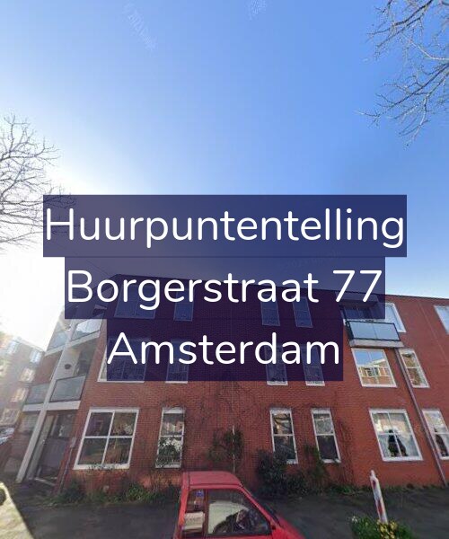 Foto gevel Huurpuntentelling voor Borgerstraat 77, Amsterdam