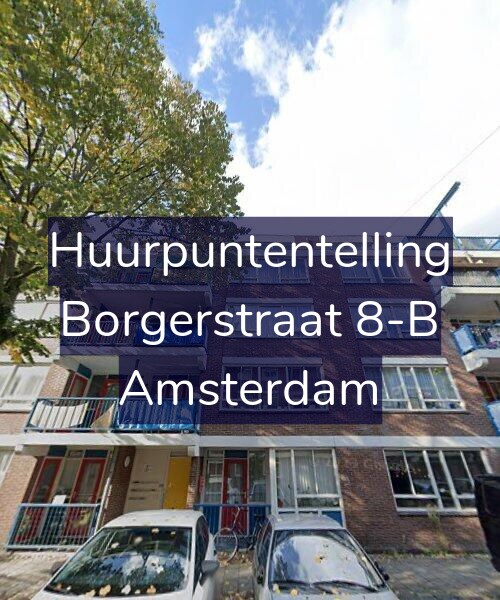 Foto gevel Huurpuntentelling voor Borgerstraat 8-B, Amsterdam