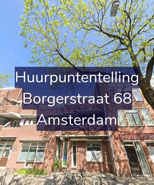 Foto gevel Huurpuntentelling voor Borgerstraat 68, Amsterdam