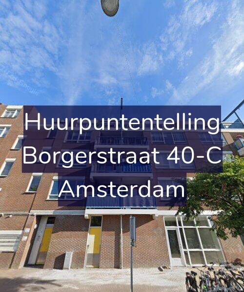 Foto gevel Huurpuntentelling voor Borgerstraat 40-C, Amsterdam