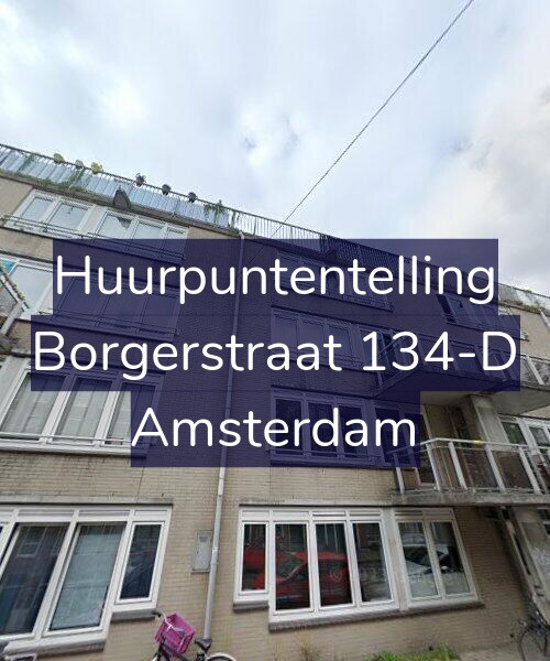 Foto gevel Huurpuntentelling voor Borgerstraat 134-D, Amsterdam