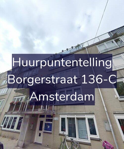 Foto gevel Huurpuntentelling voor Borgerstraat 136-C, Amsterdam