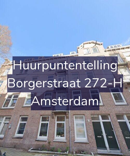 Foto gevel Huurpuntentelling voor Borgerstraat 272-H, Amsterdam