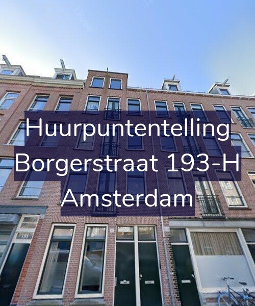 Foto gevel Huurpuntentelling voor Borgerstraat 193-H, Amsterdam
