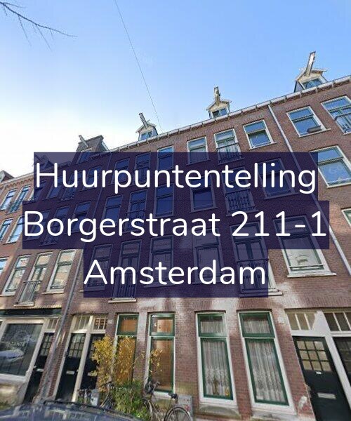 Foto gevel Huurpuntentelling voor Borgerstraat 211-1, Amsterdam