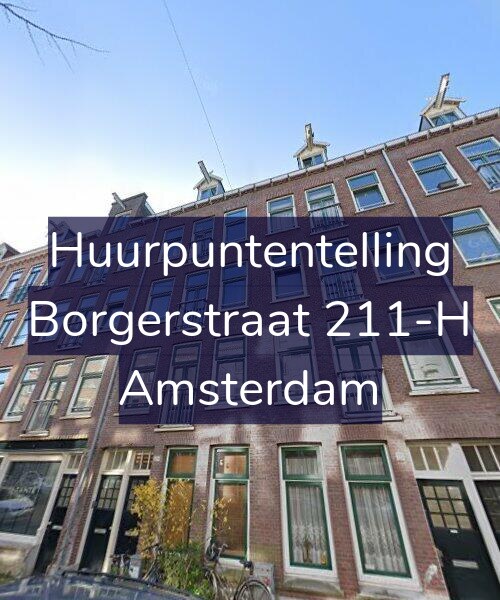 Foto gevel Huurpuntentelling voor Borgerstraat 211-H, Amsterdam