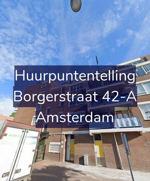 Foto gevel Huurpuntentelling voor Borgerstraat 42-A, Amsterdam