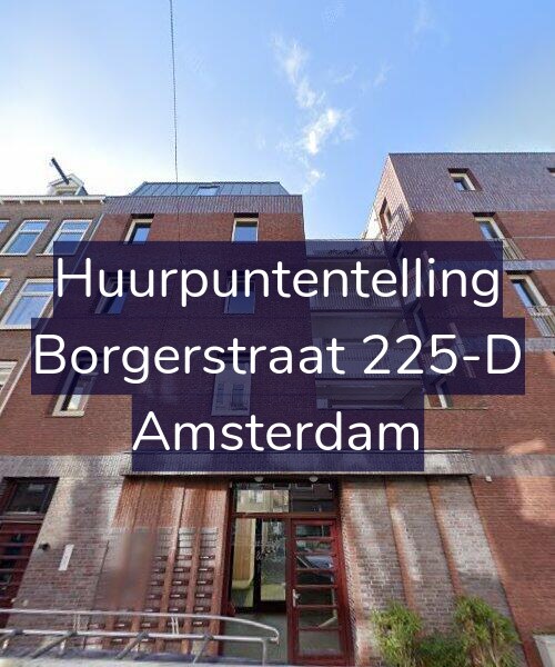 Foto gevel Huurpuntentelling voor Borgerstraat 225-D, Amsterdam