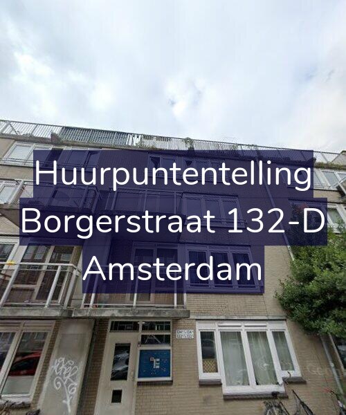 Foto gevel Huurpuntentelling voor Borgerstraat 132-D, Amsterdam