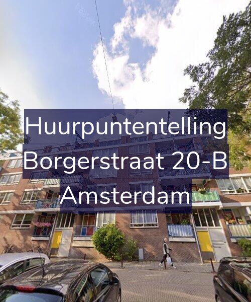 Foto gevel Huurpuntentelling voor Borgerstraat 20-B, Amsterdam