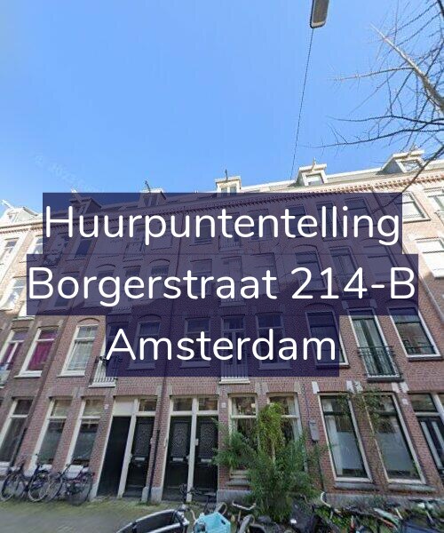 Foto gevel Huurpuntentelling voor Borgerstraat 214-B, Amsterdam