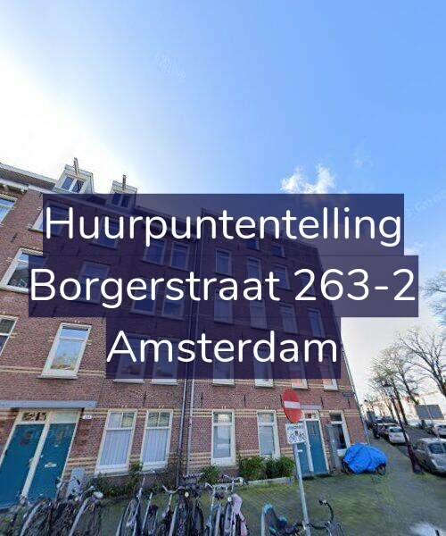 Foto gevel Huurpuntentelling voor Borgerstraat 263-2, Amsterdam