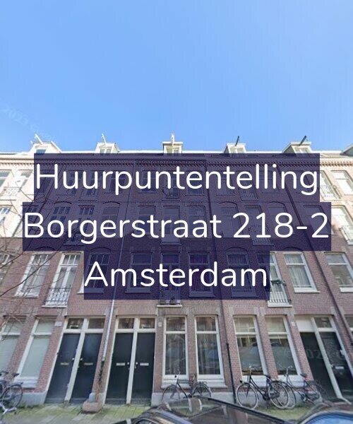 Foto gevel Huurpuntentelling voor Borgerstraat 218-2, Amsterdam