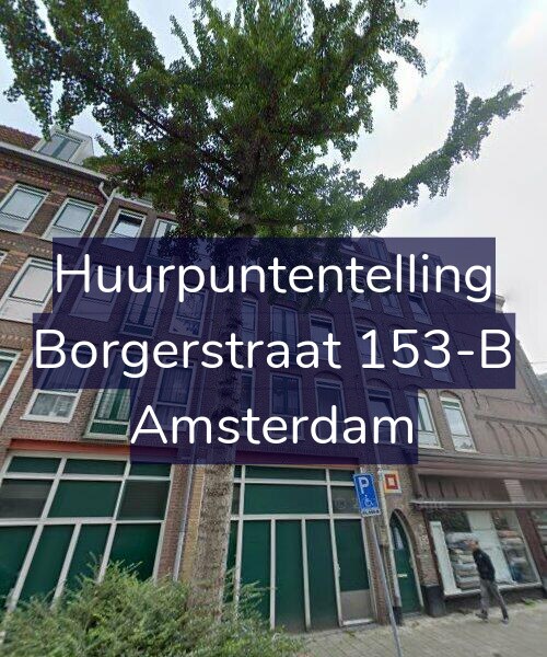 Foto gevel Huurpuntentelling voor Borgerstraat 153-B, Amsterdam