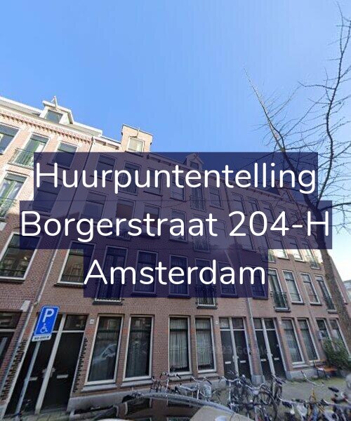 Foto gevel Huurpuntentelling voor Borgerstraat 204-H, Amsterdam