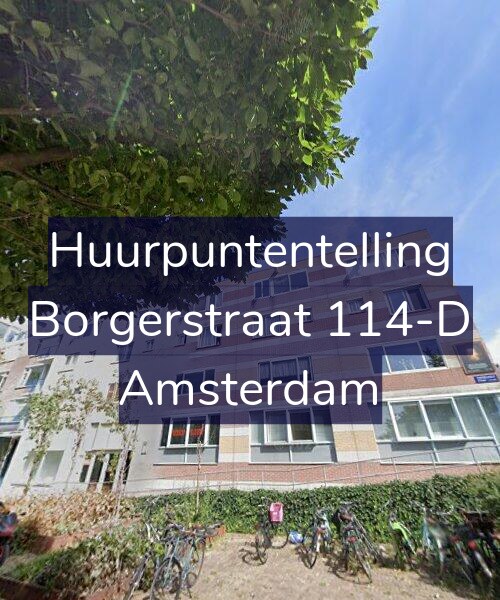 Foto gevel Huurpuntentelling voor Borgerstraat 114-D, Amsterdam