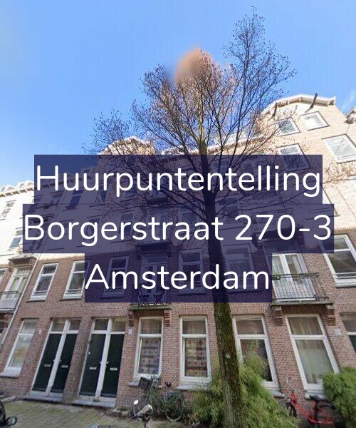 Foto gevel Huurpuntentelling voor Borgerstraat 270-3, Amsterdam