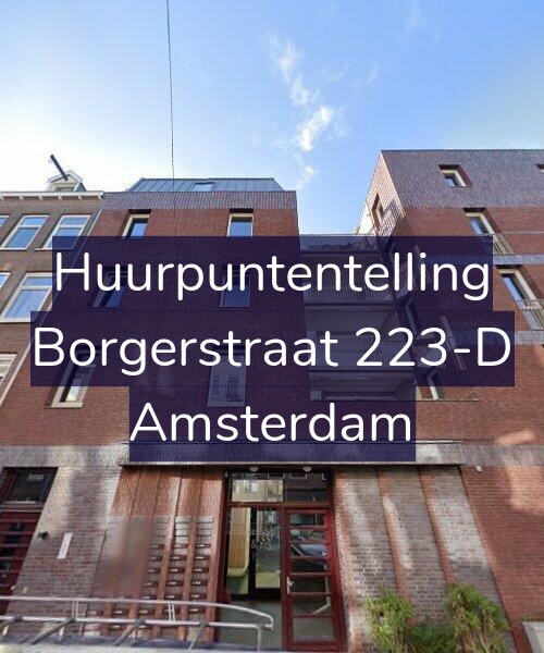 Foto gevel Huurpuntentelling voor Borgerstraat 223-D, Amsterdam