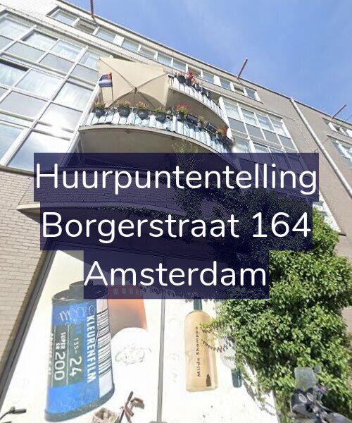 Foto gevel Huurpuntentelling voor Borgerstraat 164, Amsterdam