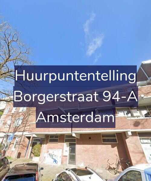 Foto gevel Huurpuntentelling voor Borgerstraat 94-A, Amsterdam
