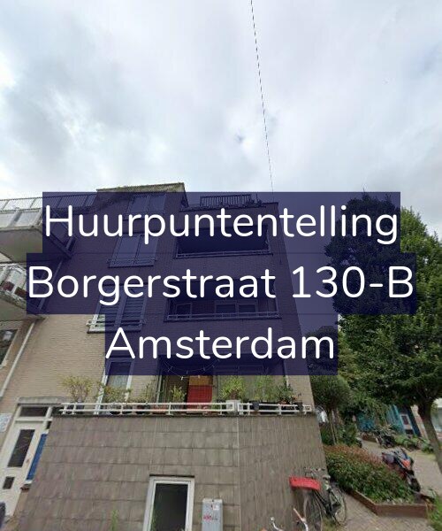 Foto gevel Huurpuntentelling voor Borgerstraat 130-B, Amsterdam