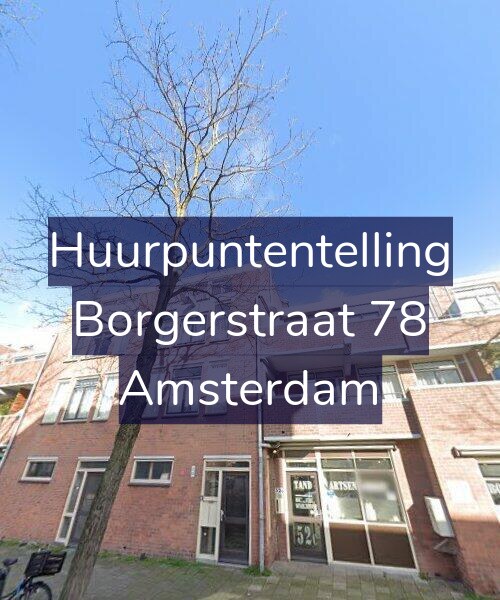 Foto gevel Huurpuntentelling voor Borgerstraat 78, Amsterdam