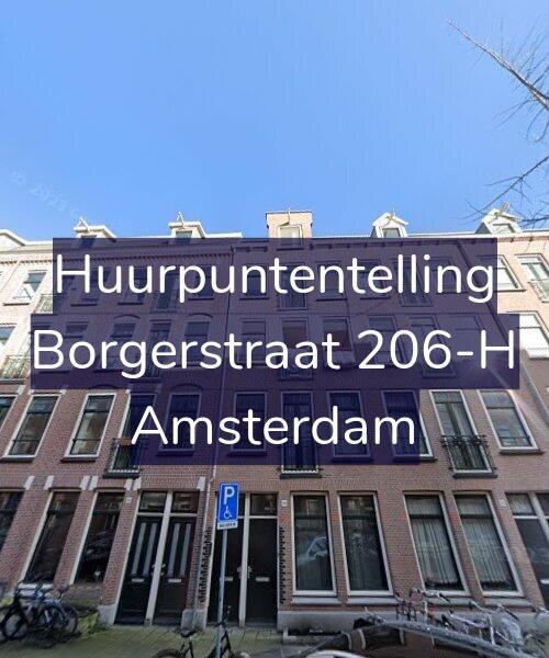 Foto gevel Huurpuntentelling voor Borgerstraat 206-H, Amsterdam